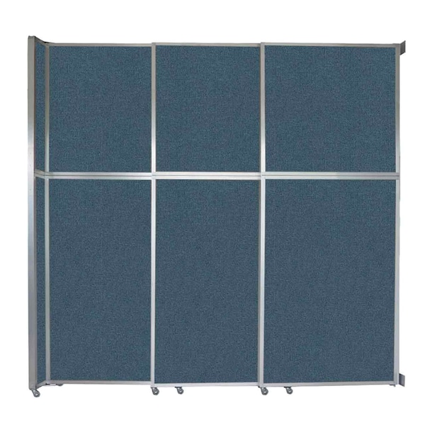Operable Wall Sliding Room Divider 9'9" x 10'3/4" Caribbean Fabric